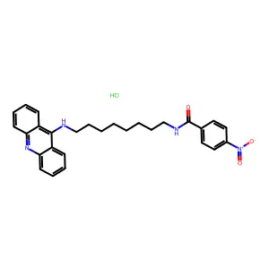 Benzamide, N-(8-(9-acridinylamino)octyl)-4-nitro-, monohydrochloride structure