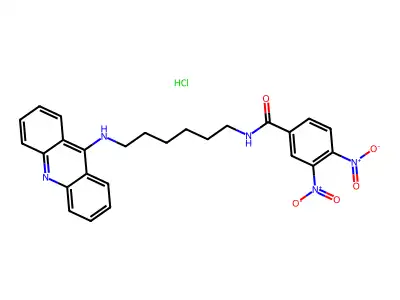 Benzamide, N-(6-(9-acridinylamino)hexyl)-3,4-dinitro-monohydrochloride structure