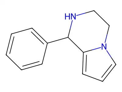 (1S)-1-phenyl-1,2,3,4-tetrahydropyrrolo[1,2-a]pyrazine structure