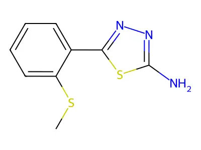 5-[2-(Methylsulfanyl)phenyl]-1,3,4-thiadiazol-2-ylamine structure