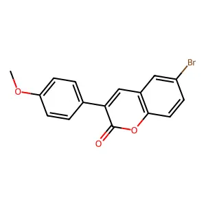 6-bromo-3-(4-methoxyphenyl)-2H-chromen-2-one structure