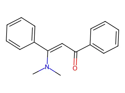 2-Propen-1-one, 3-(dimethylamino)-1,3-diphenyl- structure