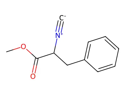 Methyl 2-isocyano-3-phenylpropanoate structure