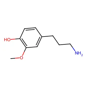 4-(3-Aminopropyl)-2-methoxyphenol structure