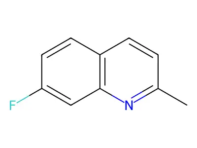 7-Fluoro-2-methylquinoline structure