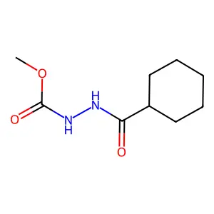 Methyl 2-(cyclohexylcarbonyl)hydrazinecarboxylate structure