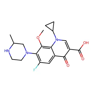加替沙星 structure