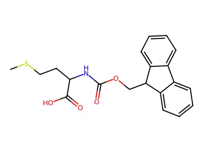 N-[(9H-Fluoren-9-ylmethoxy)carbonyl]-L-methionine structure