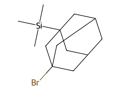 (3-Bromoadamantan-1-yl)trimethylsilane structure