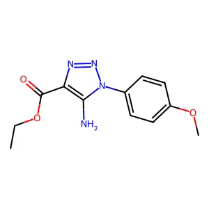 ethyl 5-amino-1-(4-methoxyphenyl)-1H-1,2,3-triazole-4-carboxylate structure