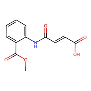 4-(2-甲氧羰基苯氨基)-4-氧代丁-2-烯酸 structure