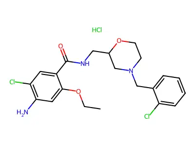 C21-H25-Cl2-N3-O3.Cl-H.1/2H2-O structure