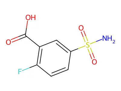 2-Fluoro-5-sulfamoylbenzoic acid structure
