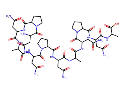Asn-Pro-Asn-Ala-Asn-Pro-Asn-Ala-Asn-Pro-Asn-Ala structure