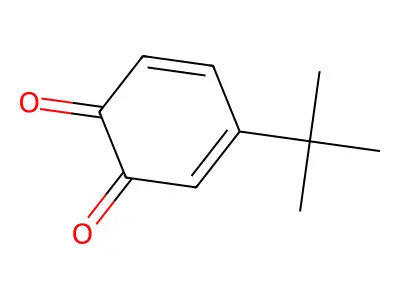 3,5-Cyclohexadiene-1,2-dione, 4-(1,1-dimethylethyl)- structure