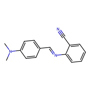 Benzonitrile, 2-[[[4-(dimethylamino)phenyl]methylene]amino]- structure