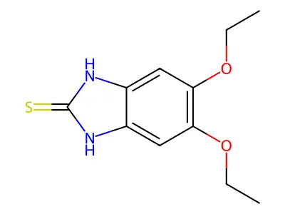 5,6-diethoxybenzimidazoline-2-thione structure