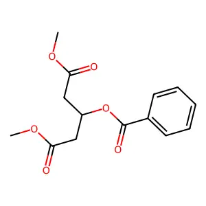 Pentanedioic acid, 3-(benzoyloxy)-, dimethyl ester structure