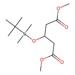 Dimethyl 3-([tert-butyl(dimethyl)silyl]oxy)pentanedioate structure