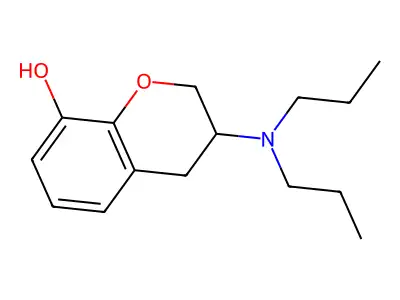 8-羟基-3,4-二氢-3-(二丙氨基)-2H-1-苯并吡喃 structure