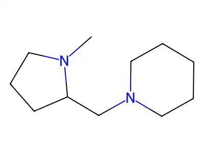 1-[(1-Methylpyrrolidin-2-yl)methyl]piperidine structure