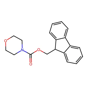 9H-fluoren-9-ylmethyl 4-morpholinecarboxylate structure