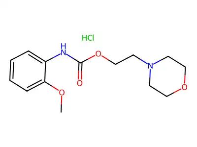 2-(4-Morpholinyl)ethyl (2-methoxyphenyl)carbamate monohydrochloride structure
