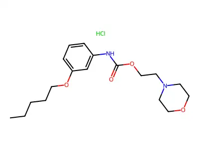 2-(Morpholino)ethyl (3-(pentyloxy)phenyl)carbamate monohydrochloride structure