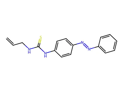 N-allyl-N'-[4-(phenyldiazenyl)phenyl]thiourea structure