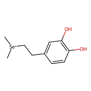 Selenonium, [2-(3,4-dihydroxyphenyl)ethyl]dimethyl- structure