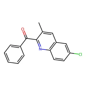(6-Chloro-3-methyl-2-quinolinyl)(phenyl)methanone structure
