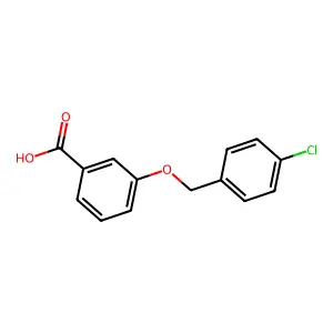 3-((4-Chlorophenyl)methoxy)benzoic acid structure