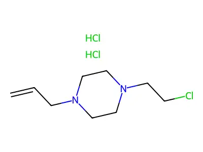 1-Allyl-4-(2-chloroethyl)piperazine structure