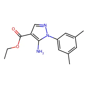 ethyl 5-amino-1-(3,5-dimethylphenyl)-1H-pyrazole-4-carboxylate structure