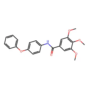 3,4,5-Trimethoxy-N-(4-phenoxyphenyl)benzamide structure