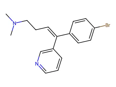3-Buten-1-amine, 4-(4-bromophenyl)-N,N-dimethyl-4-(3-pyridinyl)-, (Z)- structure