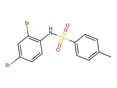 N-(2,4-dibromophenyl)-4-methylbenzenesulfonamide structure