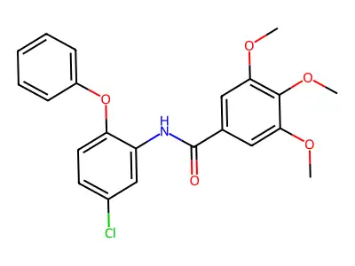 Benzamide, N-(5-chloro-2-phenoxyphenyl)-3,4,5-trimethoxy- structure