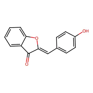 2-(4-Hydroxybenzylidene)-1-benzofuran-3(2H)-one structure