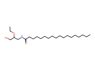rac-1-Octadecanamido-2-ethoxy-3-hydroxypropane structure