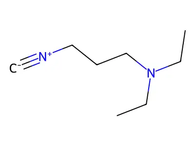 N,N-diethyl-3-isocyanopropan-1-amine structure