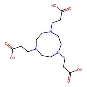 3-[4,7-Bis(2-carboxyethyl)-1,4,7-triazonan-1-yl]propanoic acid structure