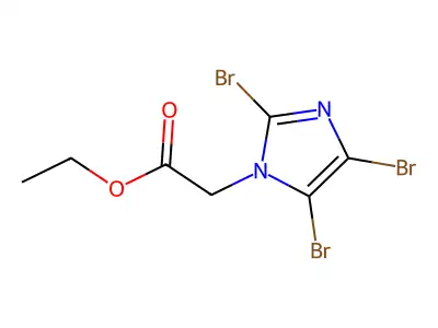 ethyl 2-(2,4,5-tribromo-1H-imidazol-1-yl)acetate structure