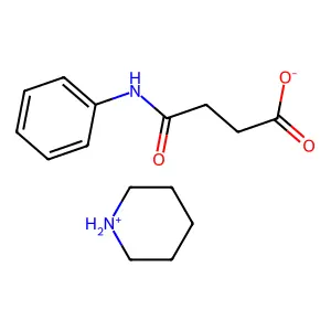 4-Hydroxy-4-(phenylimino)butanoic acid--piperidine (1/1) structure