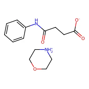 Butanoic acid, 4-oxo-4-(phenylamino)-, compd. with morpholine (1:1) structure