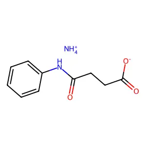 butanoic acid, 4-oxo-4-(phenylamino)-, monoammonium salt structure