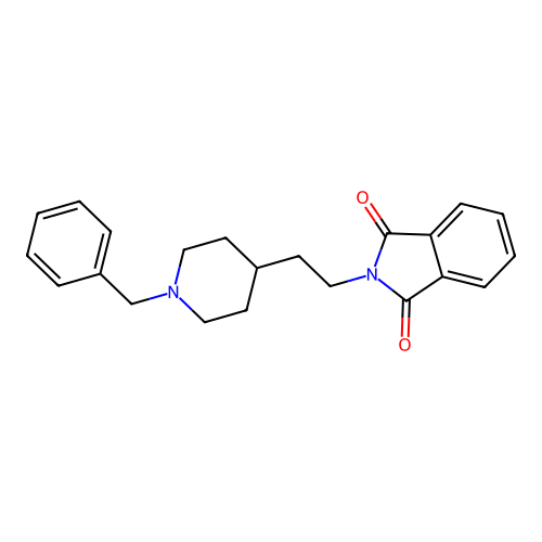 2-(2-(1-Benzylpiperidin-4-yl)ethyl)isoindoline-1,3-dione structure