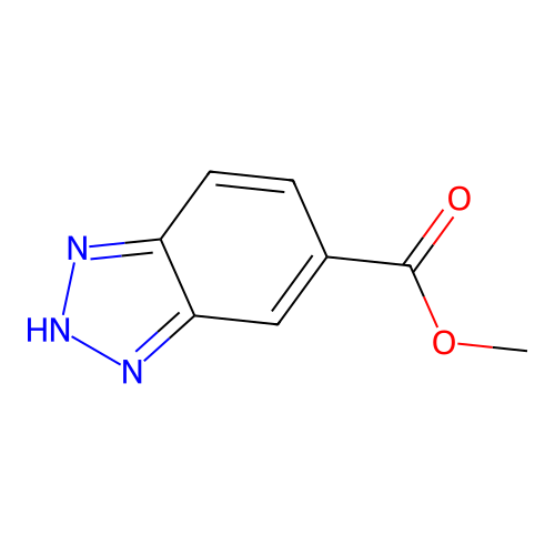 methyl 1H-1,2,3-benzotriazole-5-carboxylate structure