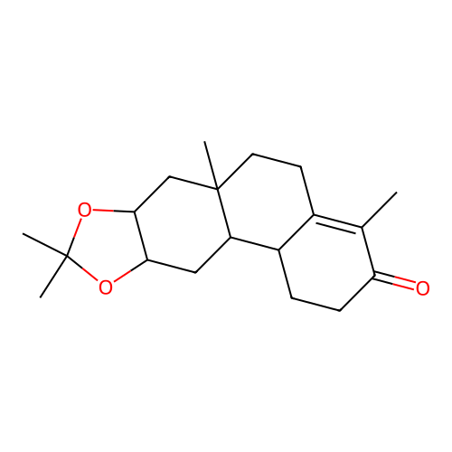 dodecahydro-4,6a,9,9-tetramethylphenanthro(2,3-d)(1,3)dioxol-3-one structure