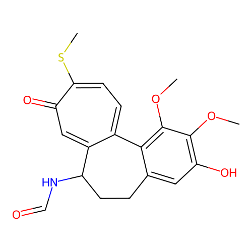 N-Formyl-3-demethylthiocolchicine structure